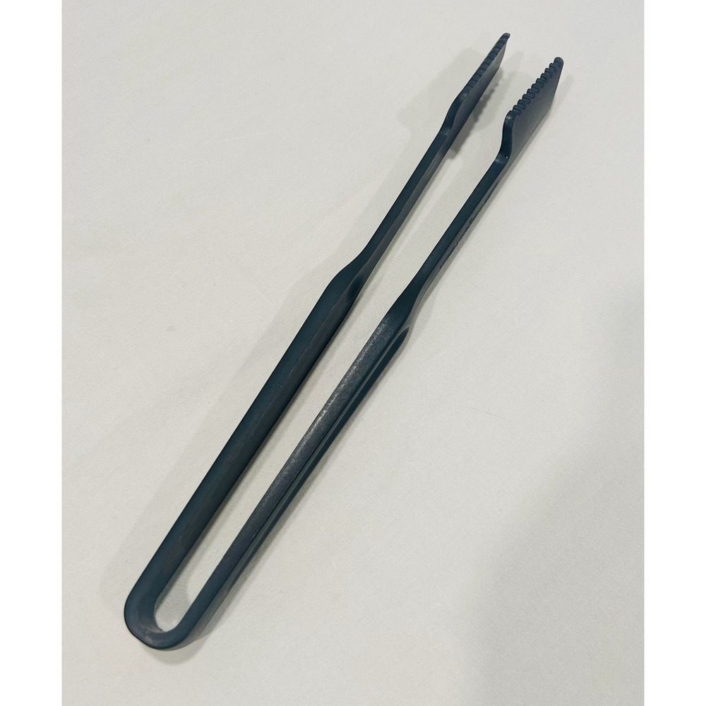 Pampered‎ Chef Serving Tongs Nylon Serrated Black 12.5 in #2318 USA